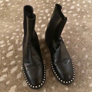 STUART WEITZMAN Pearl Studded Chelsea Boots